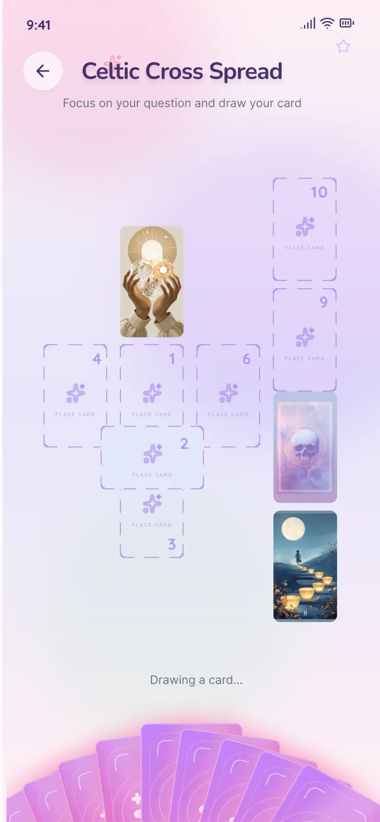 塔罗牌占卜应用 项目实机截图