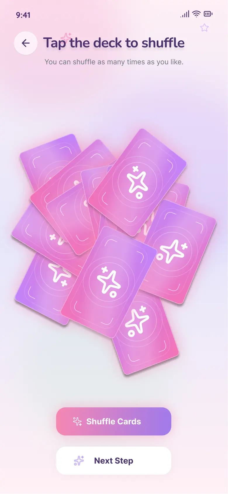 塔罗牌占卜应用 项目实机截图