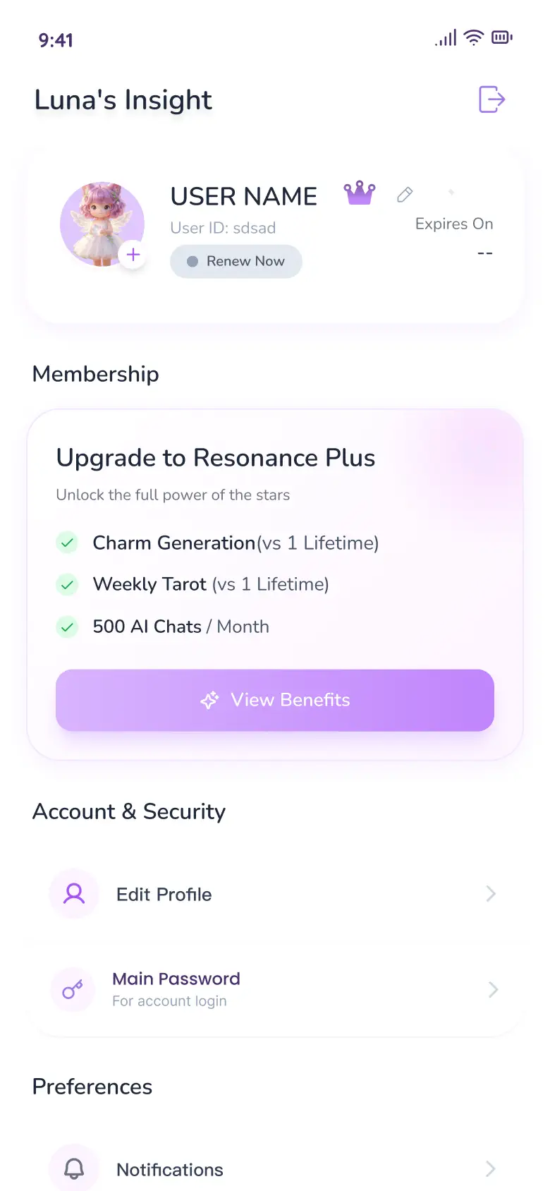 塔罗牌占卜应用 项目实机截图